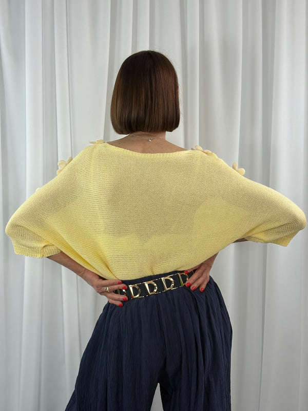 Ellis knitwear in lemon