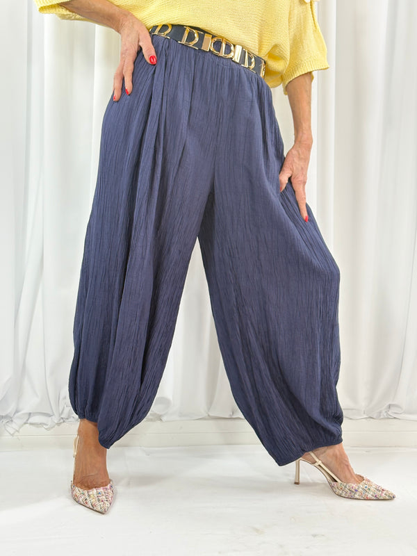 Rachel Cocoon trousers in navy