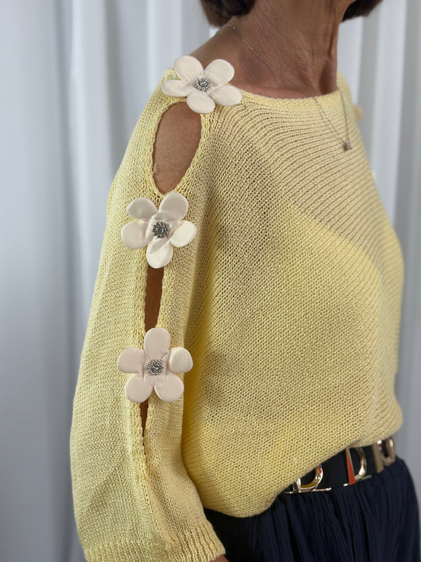 Ellis knitwear in lemon
