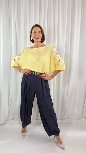 Ellis knitwear in lemon