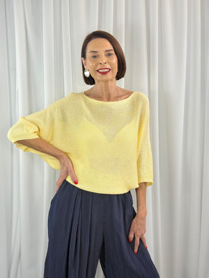 Rachel knitwear in lemon
