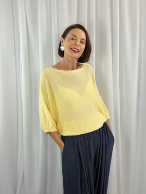 Rachel knitwear in lemon