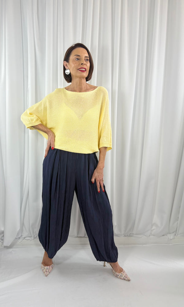 Rachel knitwear in lemon