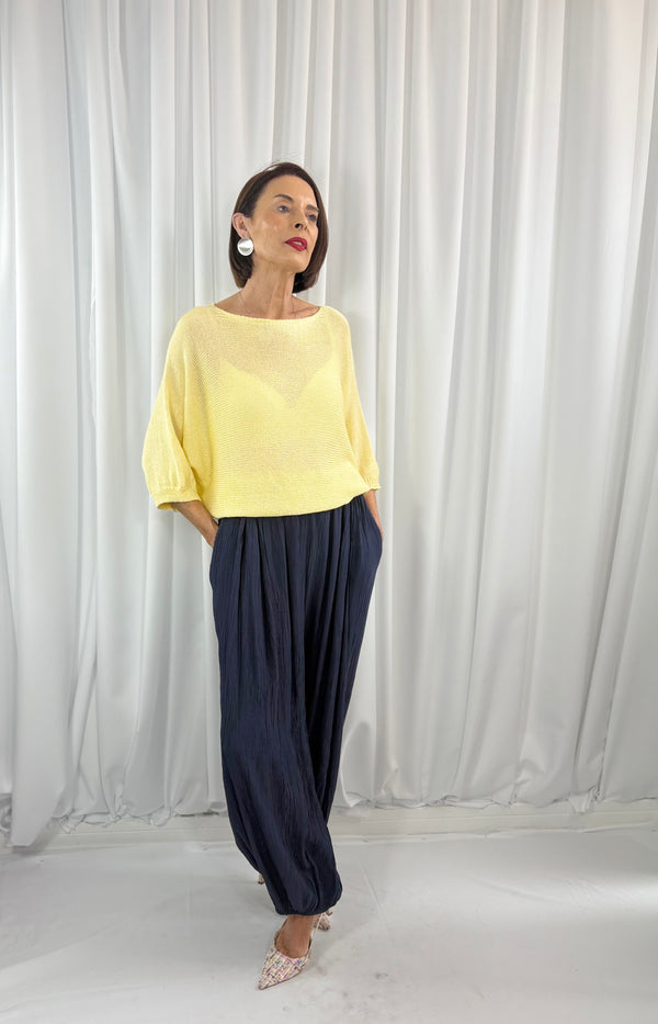 Rachel knitwear in lemon