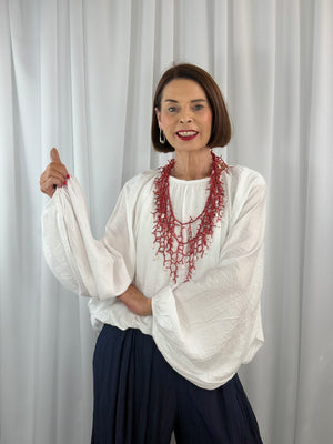 Jacquie Top in white