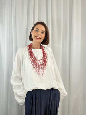 Jacquie Top in white