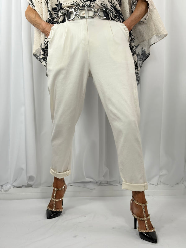 Palma tailored trousers in cream
