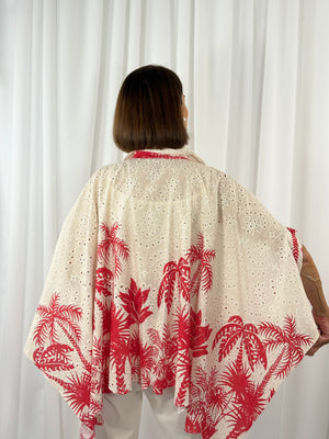 Palma waterfall top in red