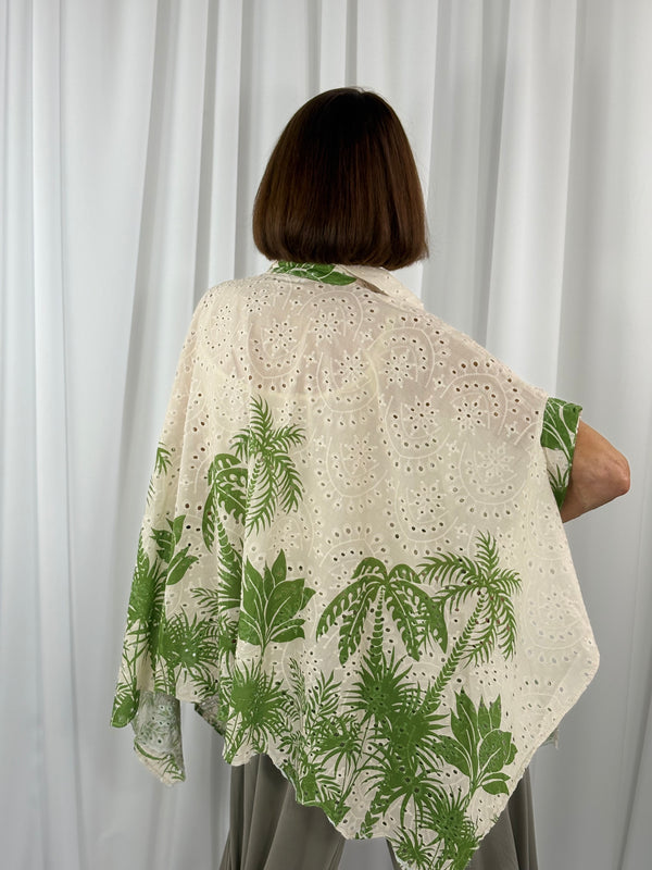 Palma waterfall top in sage