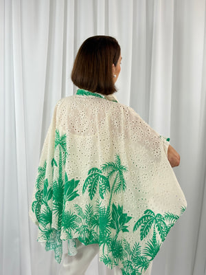 Palma waterfall top in emerald green