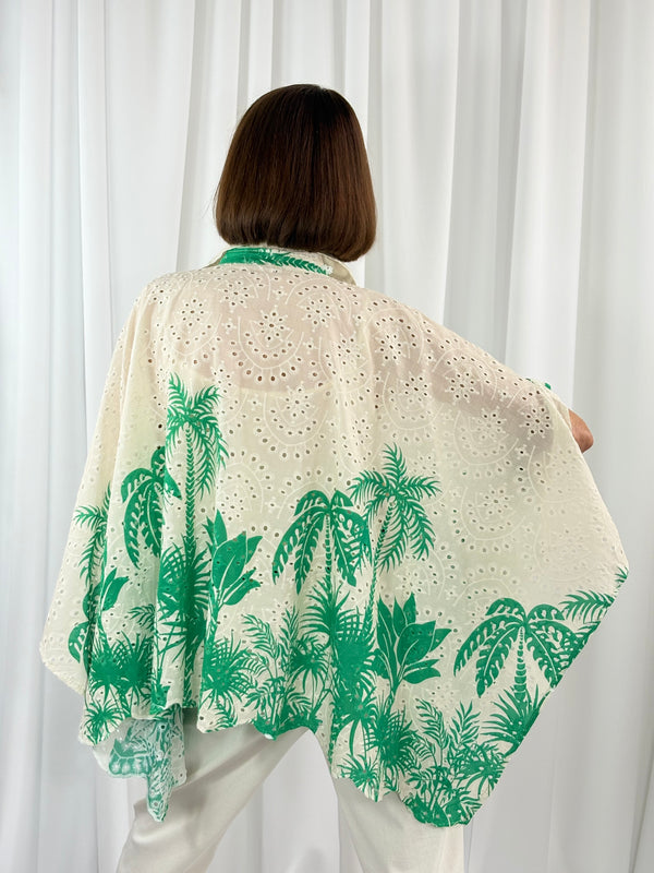 Palma waterfall top in emerald green