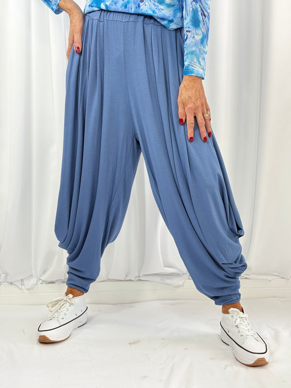 Jasmine Harem trousers in denim blue