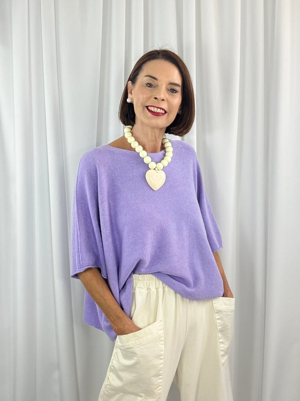 Saliyan knitwear in lavender