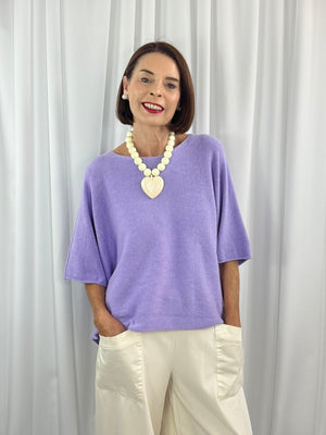 Saliyan knitwear in lavender