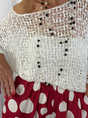 popcorn top in white