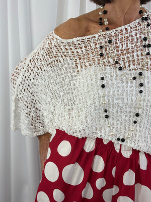 popcorn top in white