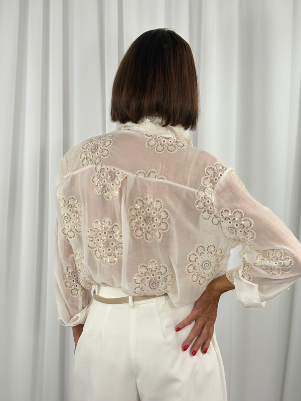 theodora shirt in cream