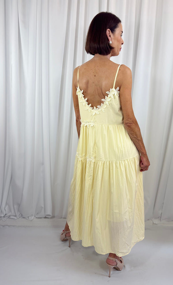 Talia dress in lemon