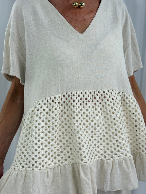 Aira suit in buttermilk