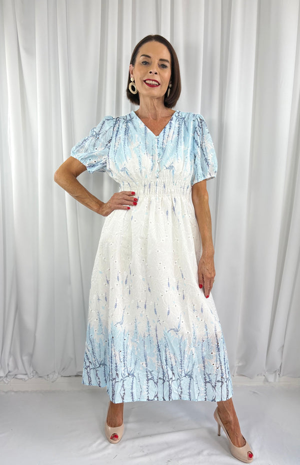sarasota in baby blue and white