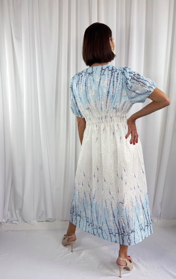 sarasota in baby blue and white
