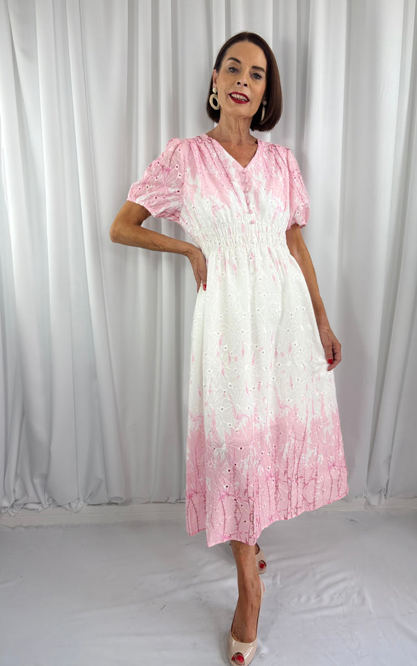 sarasota in pink and white