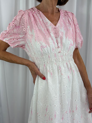 sarasota in pink and white