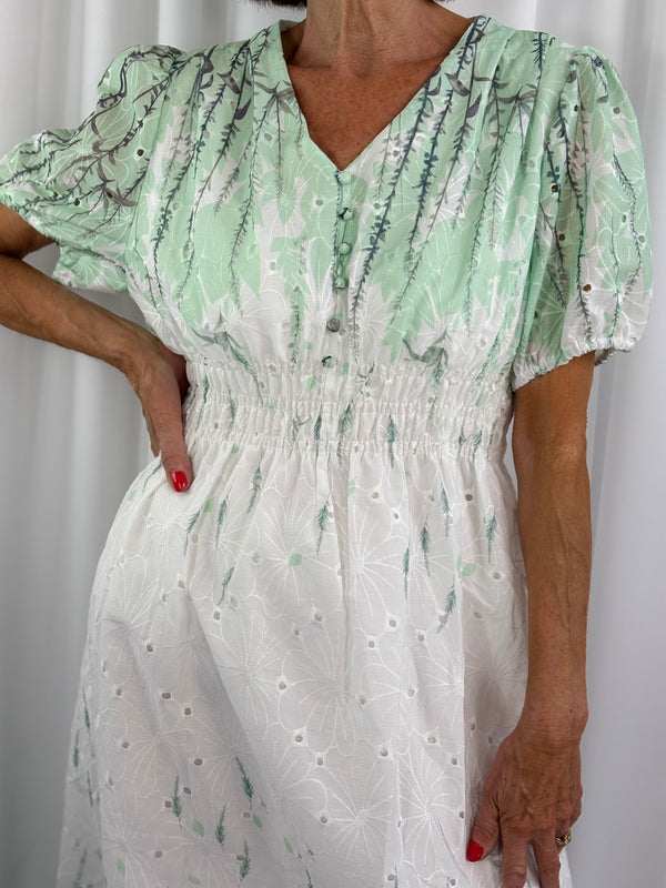 sarasota in mint and beige