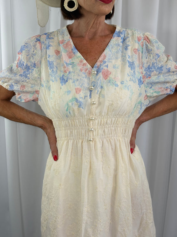 sarasota in multi blue and beige