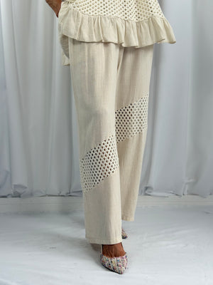 Mona suit in buttermilk
