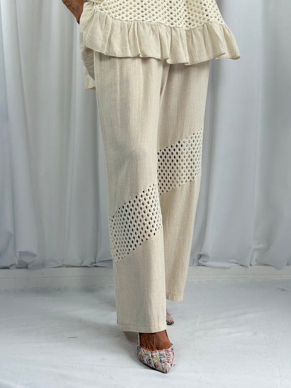Mona suit in buttermilk