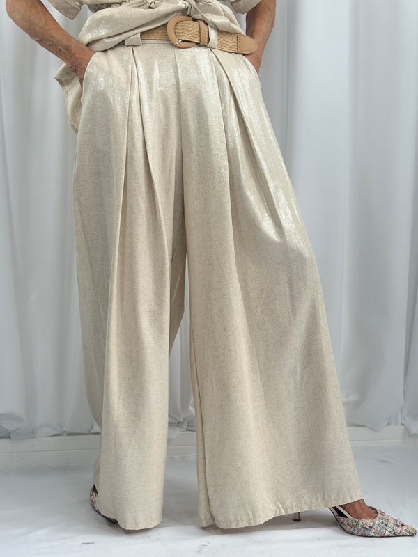Anisa suit in champagne
