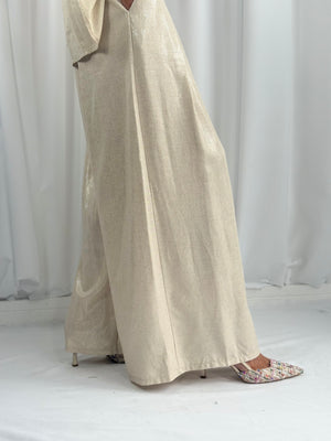 Anisa suit in champagne