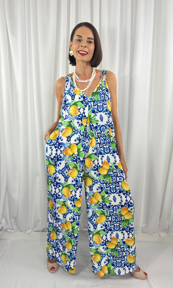 Portofino jumpsuit in lemon