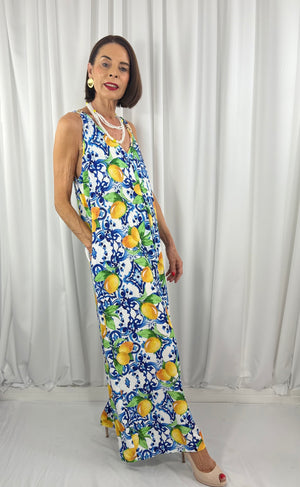 Portofino jumpsuit in lemon