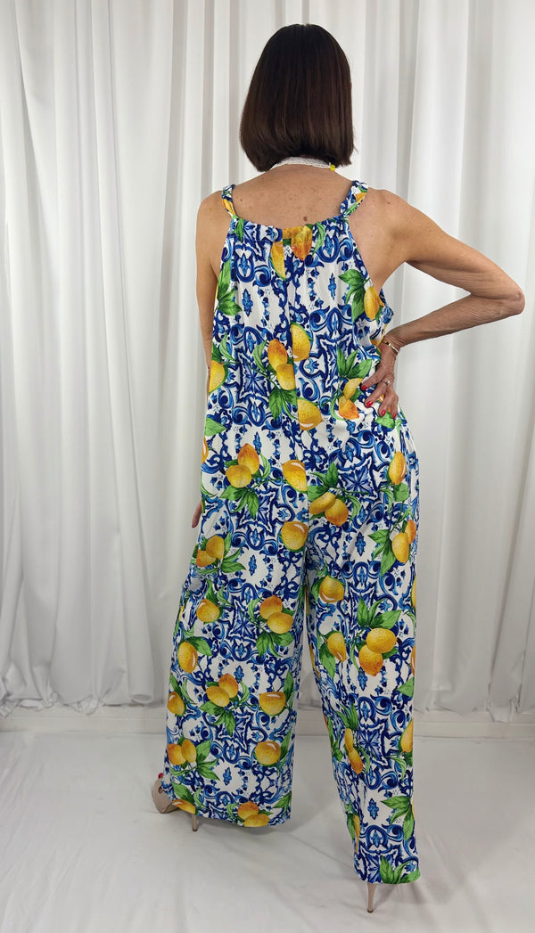 Portofino jumpsuit in lemon