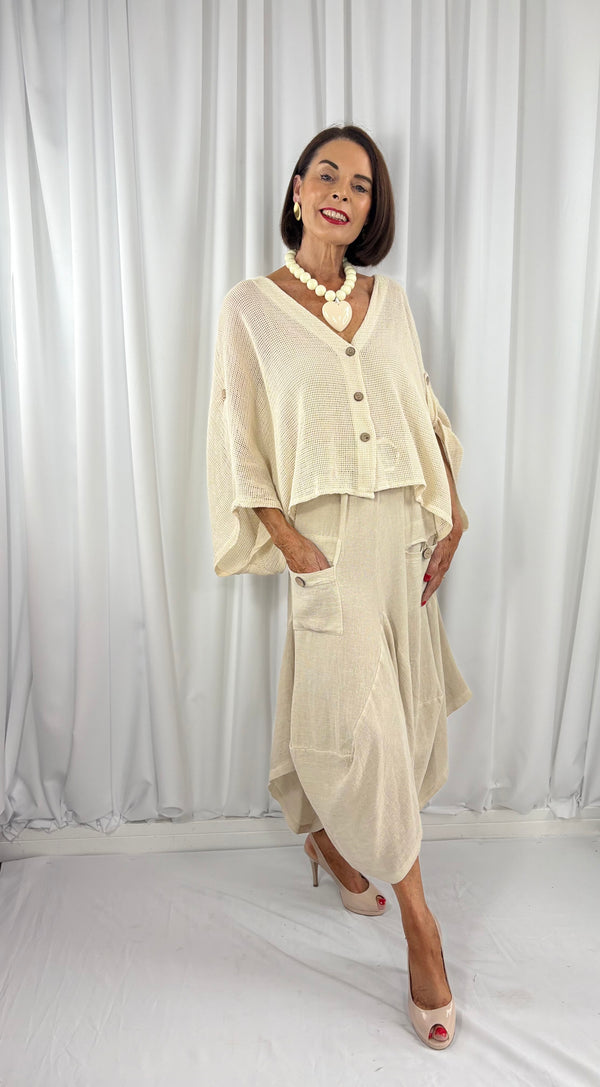 Marlo top in beige