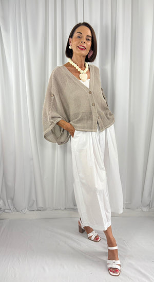 Tuscany wide leg Trousers in white