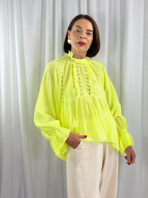 maria top in lime