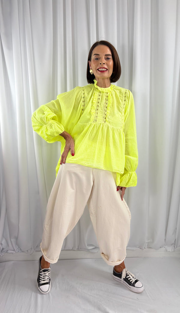 maria top in lime