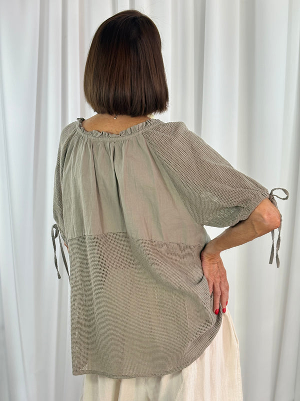 Luciana top in mocha