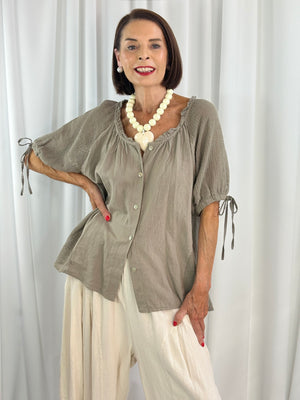 Luciana top in mocha