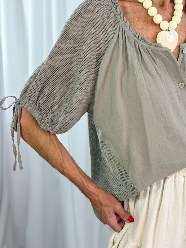 Luciana top in mocha