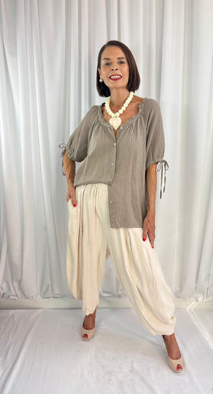 Luciana top in mocha