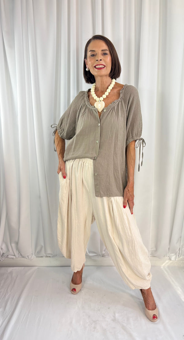 Luciana top in mocha