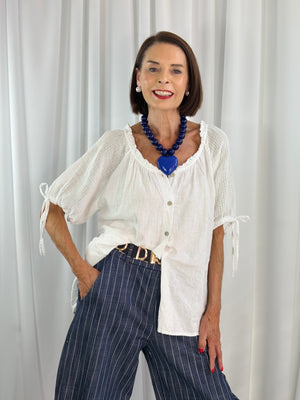 Luciana top in white
