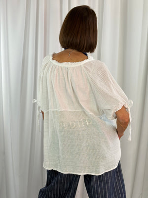 Luciana top in white