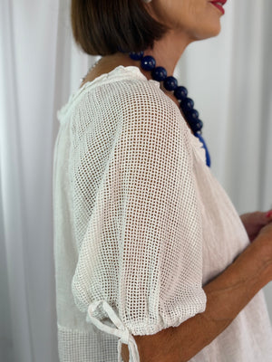 Luciana top in white