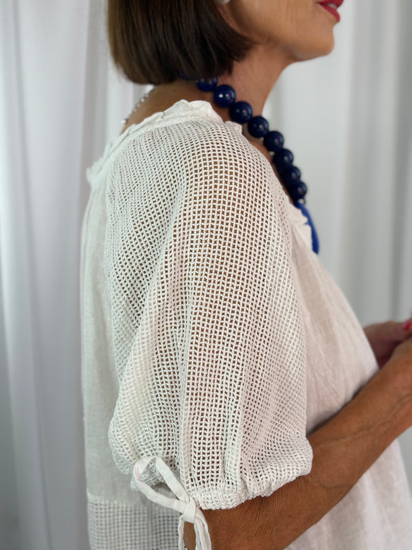 Luciana top in white