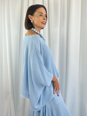 Kennedy top in baby blue